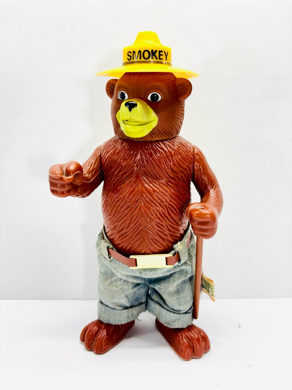 R. Dakin & Co 8” Smokey The Bear Plastic Figure Park Service Vintage 1974